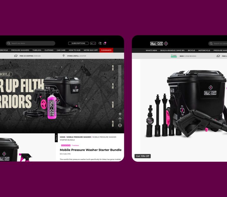 NoVoiceStudio created a high-energy design that captures the thrill of cycling with dynamic visuals, action photography, and performance-focused messaging that resonates with cycling enthusiasts.