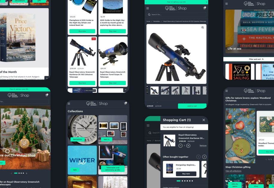 NoVoiceStudio developed a unified platform showcasing products from all museum locations with clear categorization, educational context, and seamless navigation between different collections.