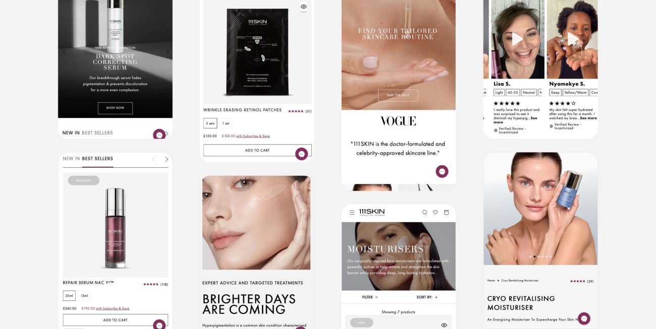 NoVoiceStudio created a sophisticated, minimalist design that emphasizes product quality and scientific innovation. Clean layouts with premium typography and subtle animations enhance the luxury experience.
